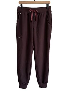 NWT Figs ESPRESSO Zamora Jogger Scrub Pants Bottoms Brown PO 5855 Small Tall S/T